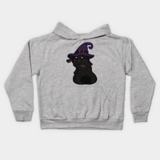 Black Rabbit Witch _ Bunniesmee Kids Hoodie